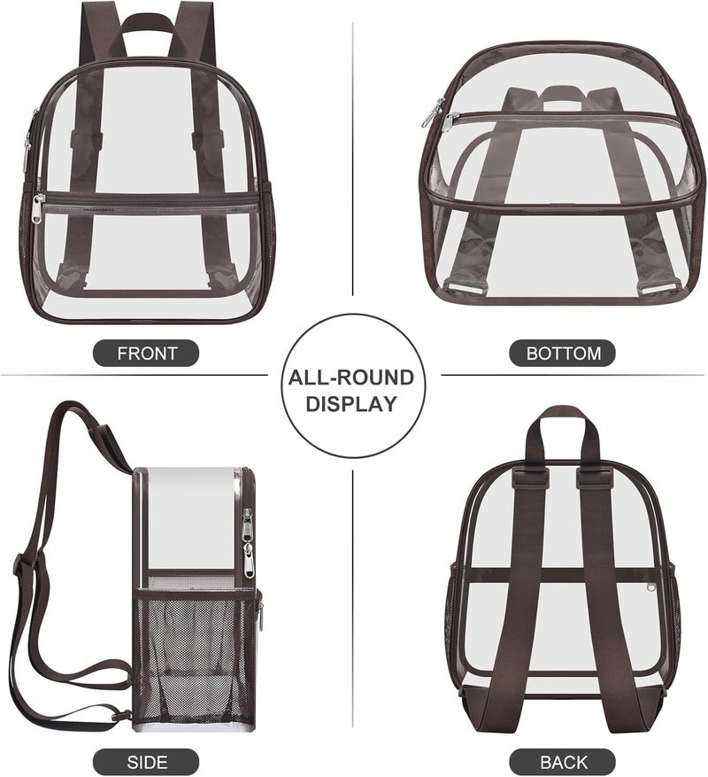 USPECLARE Clear Backpack Stadium Approved 12X11x6, Waterproof Clear Bag Stadium Backpack for Concert Work Sport Event - Image 5